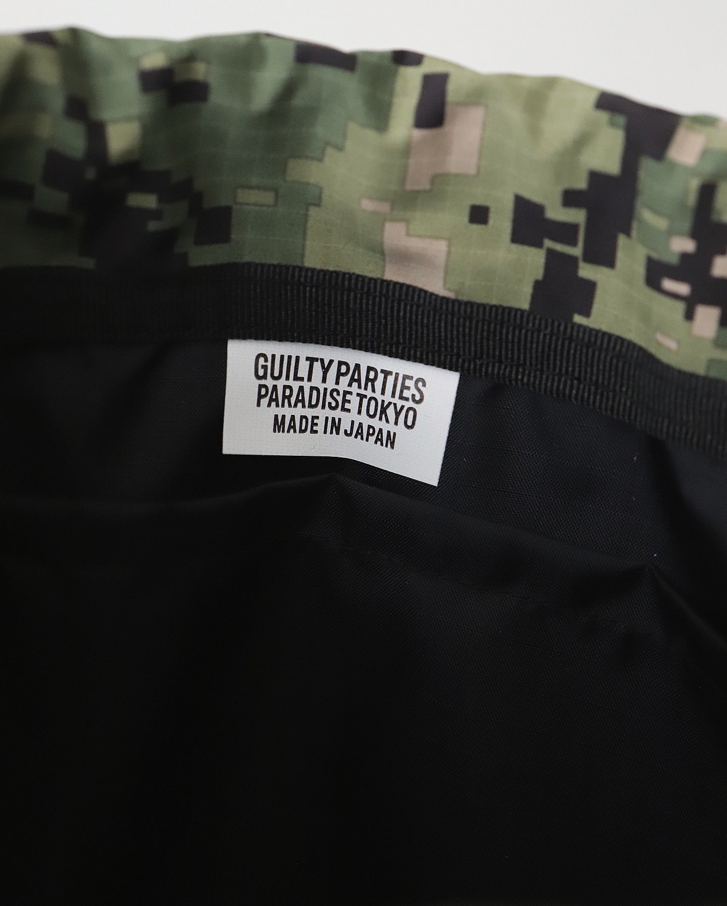 WACKO MARIA DIGITALCAMO DRAWSTRING BAG – NCNR ONLINE STORE