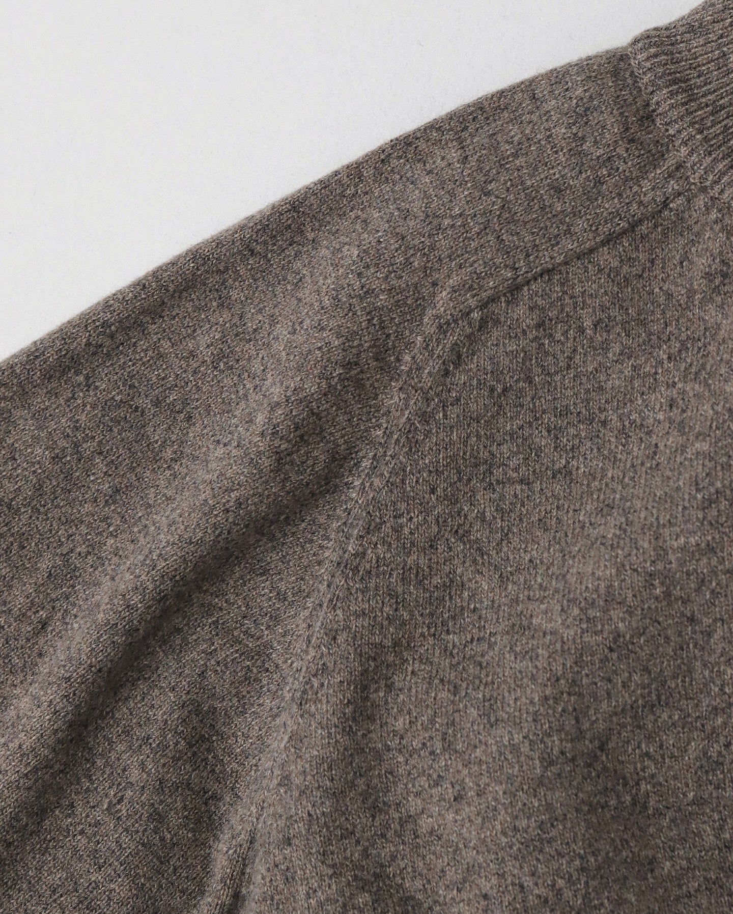 ZIP CREW NECK CARDIGAN｜LAMS WOOL PLAIN KNITTED