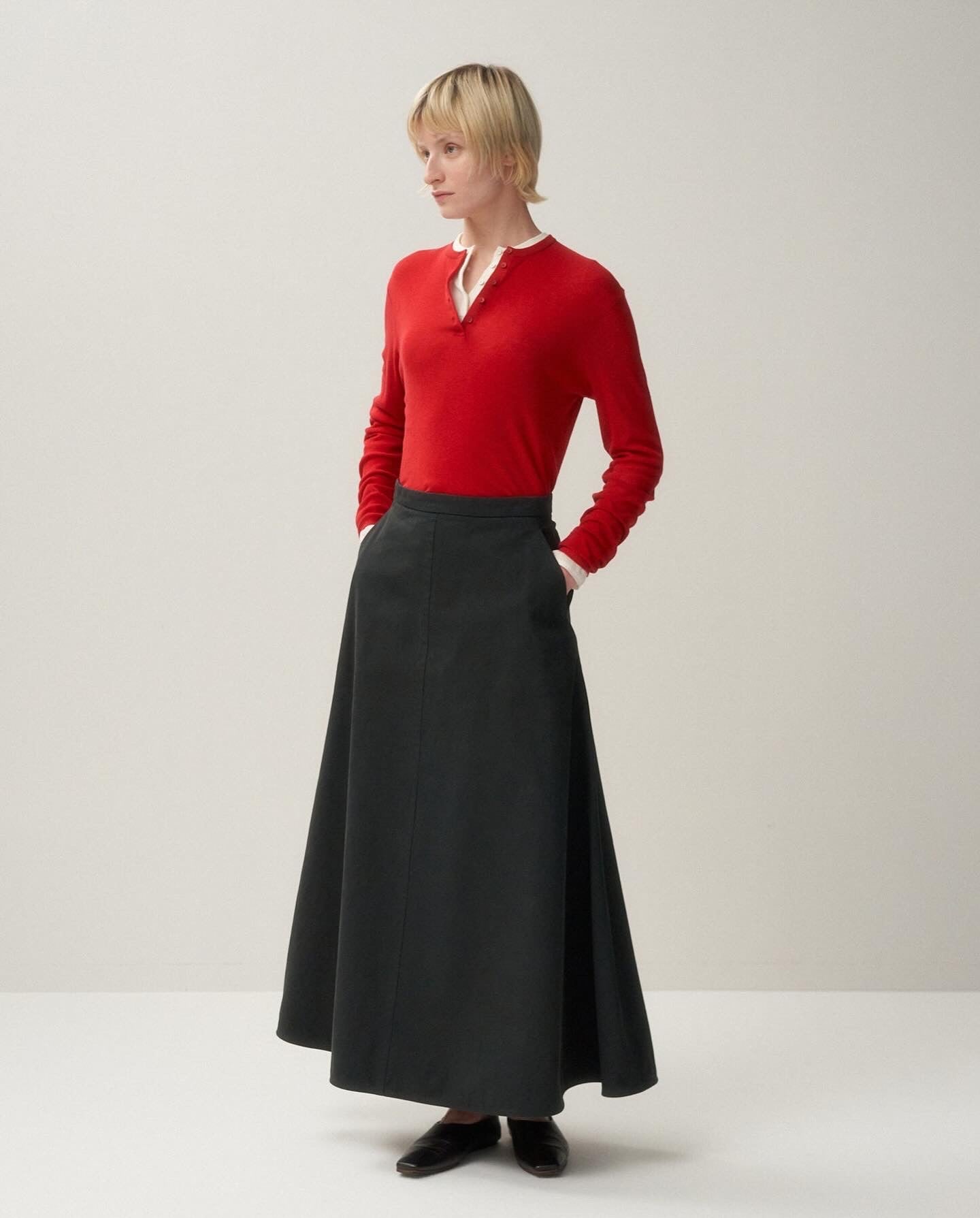 ROYAL WOOL CIRCULAR RIB HENRYNECK SWEATER（WOMEN）