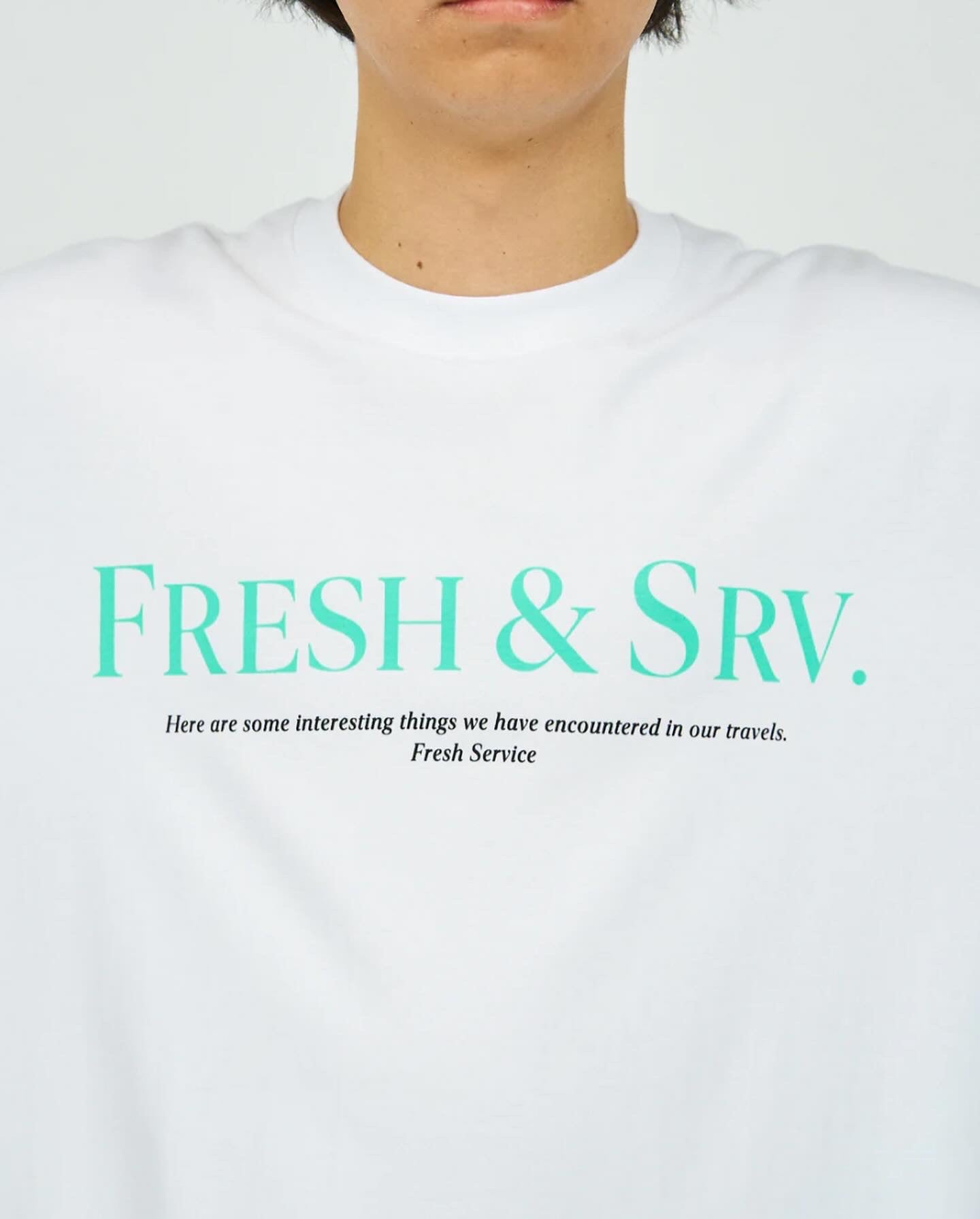 CORPORATE PRINTED S/S TEE ”FRESH＆SRV.”