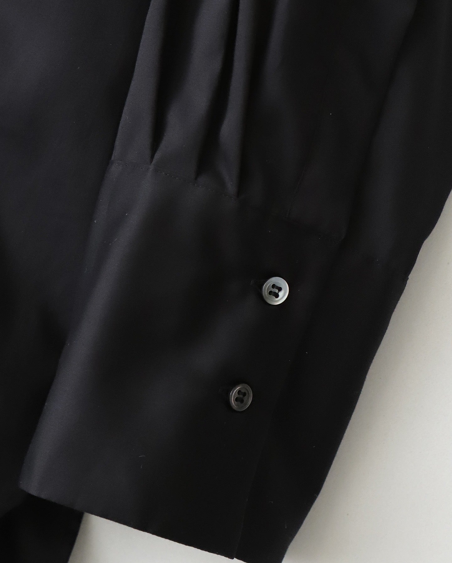 SILICON POPLIN LONG CUFF BLOUSE（WOMEN）
