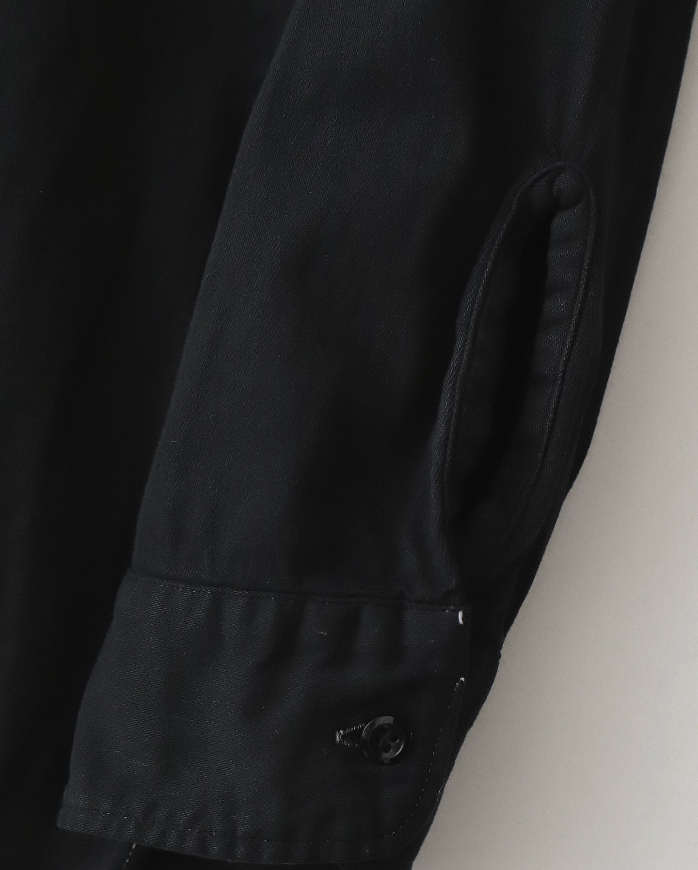 BLACK DYED DENIM SHIRT