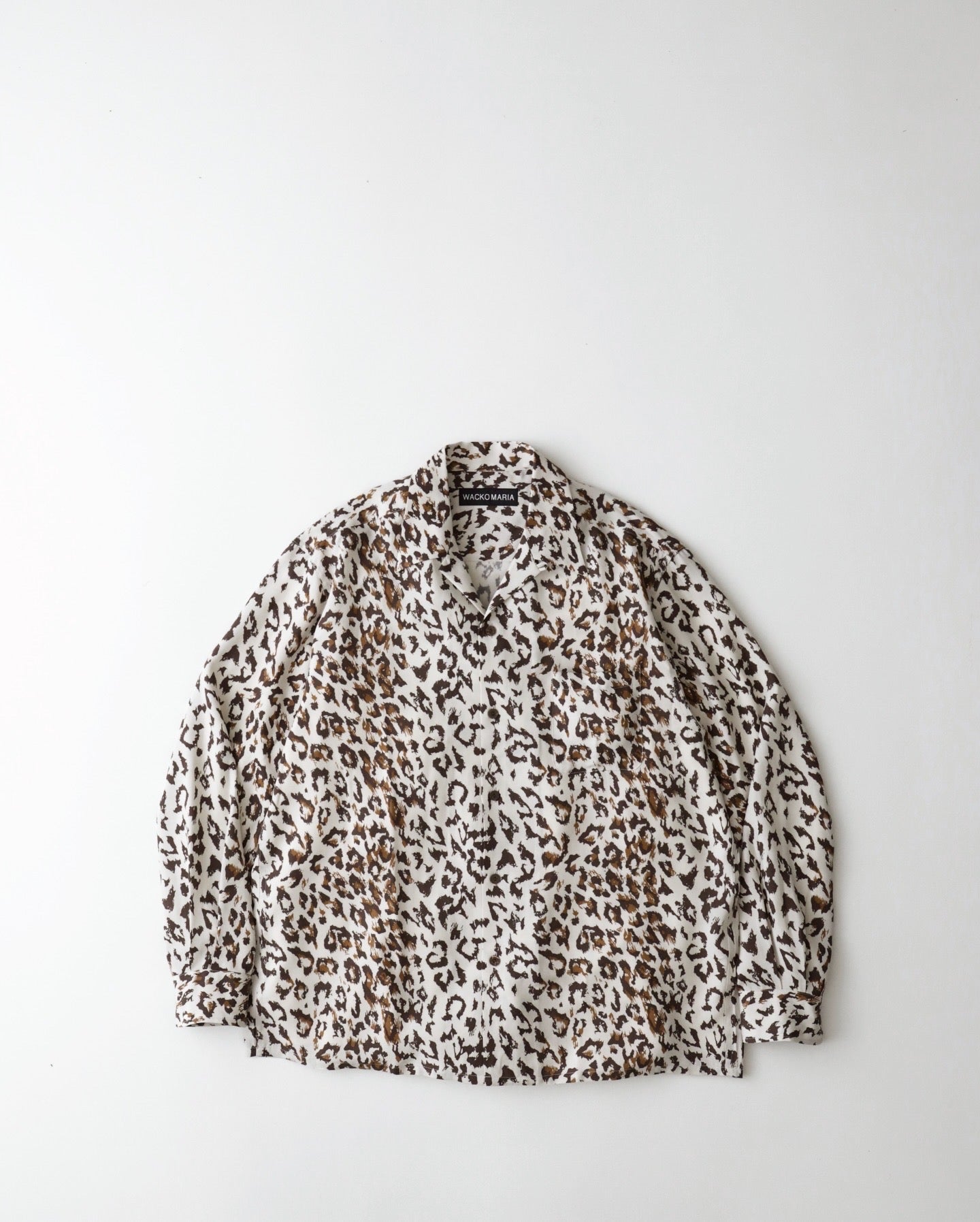 LEOPARD OPEN COLLAR SHIRT