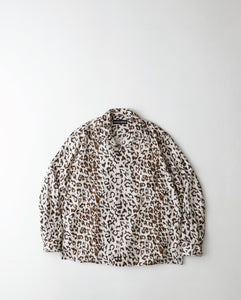 LEOPARD OPEN COLLAR SHIRT