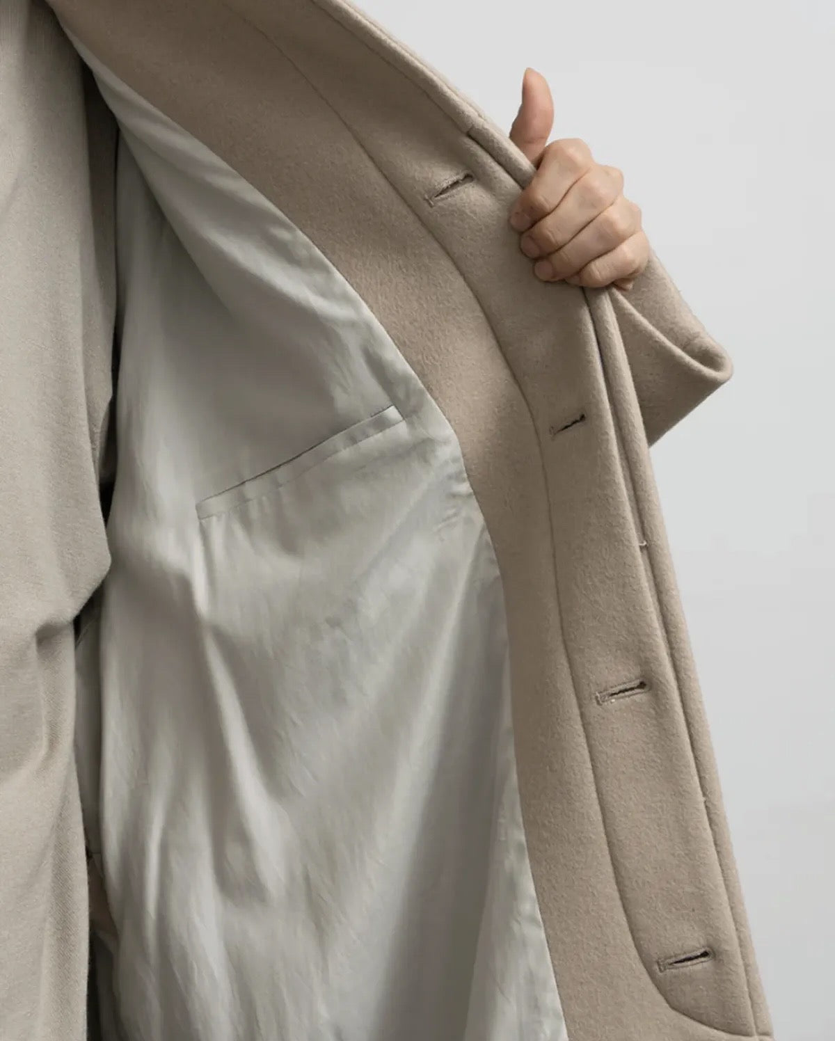 LIGHT MELTON OVERSIZED COAT