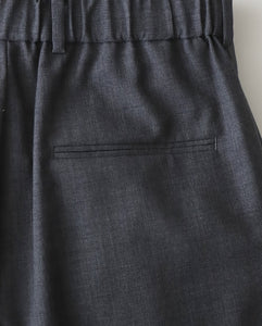 WOOL TROPICAL LOOSE FIT PANTS