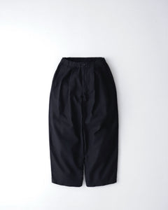 COTTON LINEN MOLESKIN TWO TUCK EASY PANTS