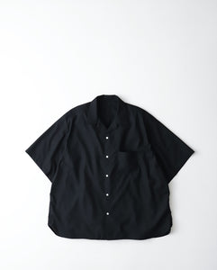 RE-ENGINEERED OVERSHIRT SHORT SLEEVE BLACK