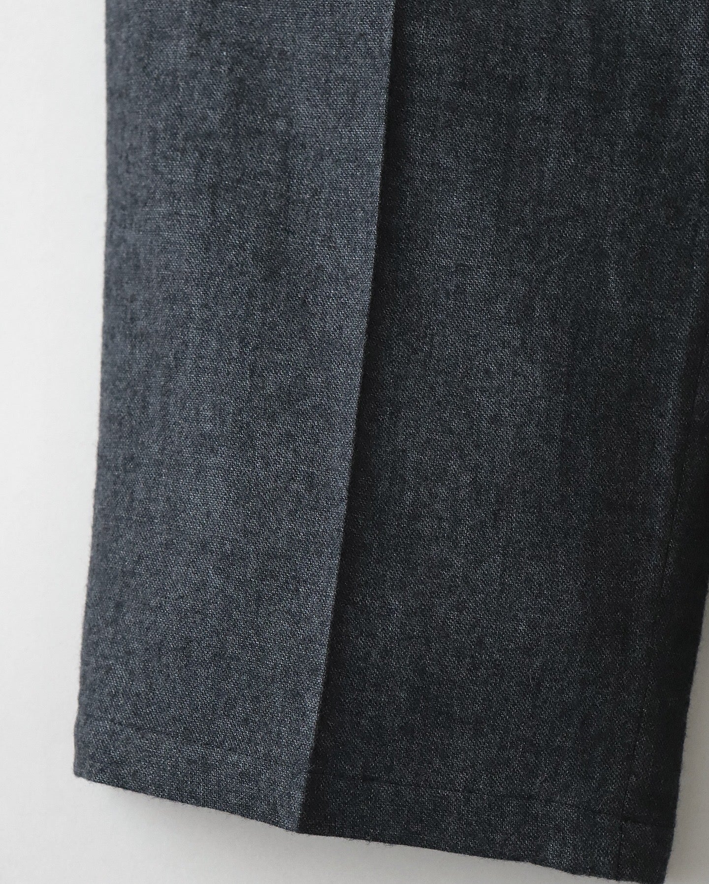 LINEN WOOL TWILL LOOSE FIT PANTS