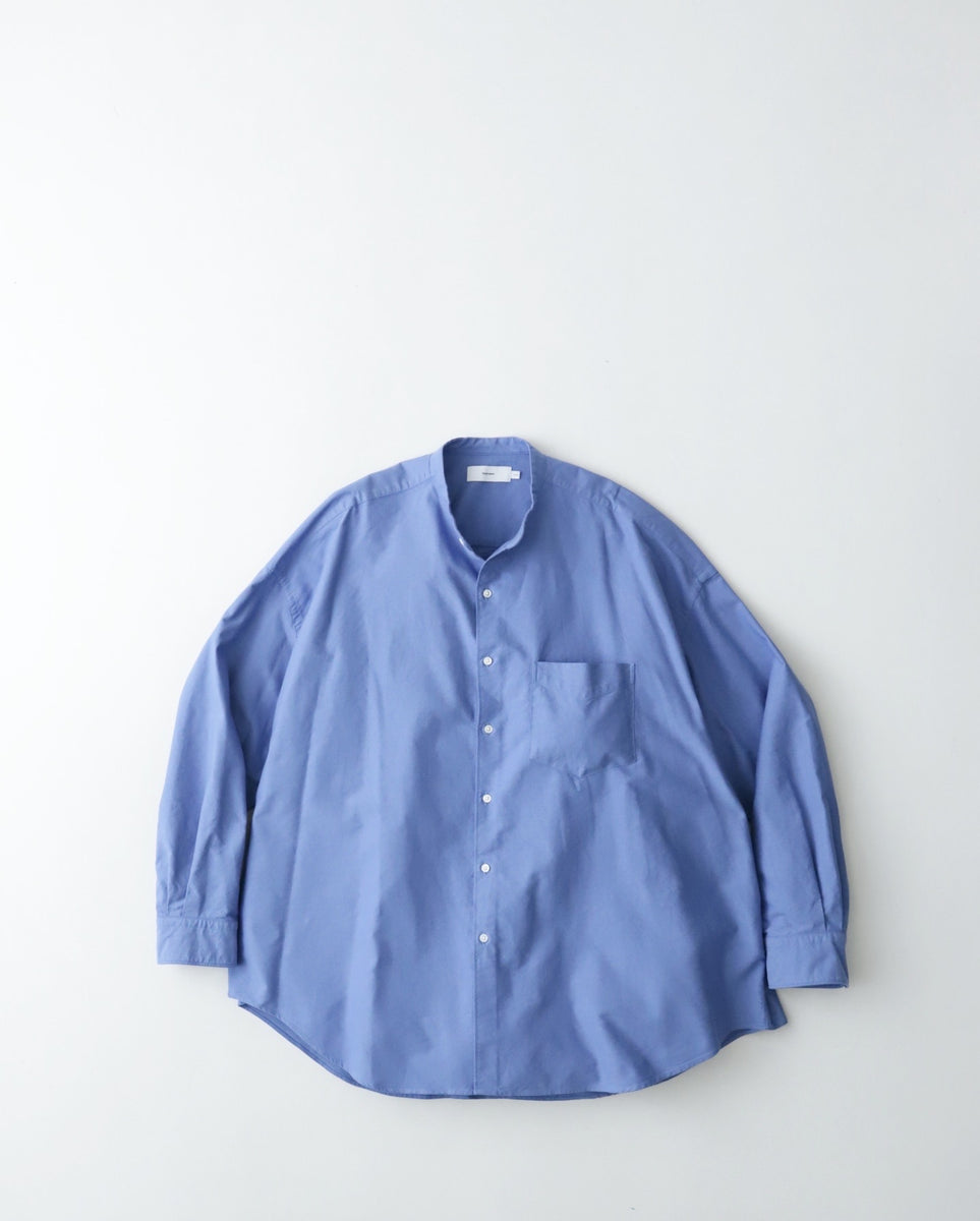 トップス Graphpaper Oxford Oversized Band Collar Graphpaper OXFORD OVERSIZED BAND COLLAR SHIRT – NCNR WEB STORE