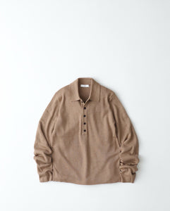 RAMIE WOOL RIB | RIB POLO SWEATER（WOMEN）