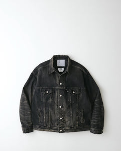 NEW MANUAL BLACK DENIM TRACKER JACKET