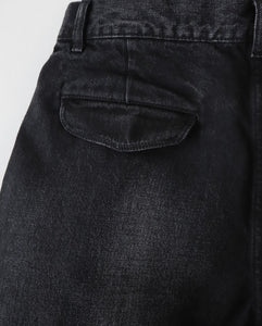 SELVAGE DENIM TWO TUCK PANTS