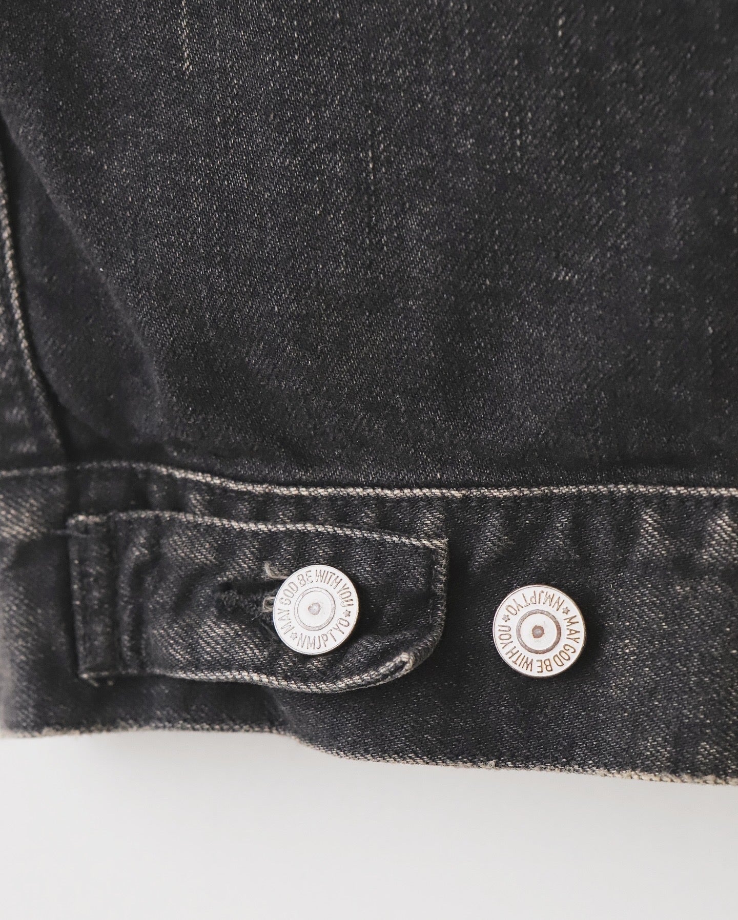 NEW MANUAL BLACK DENIM TRACKER JACKET