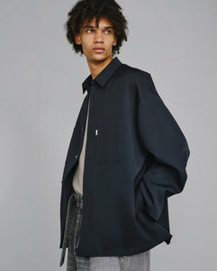 トップス Graphpaper Scale Off Wool Box Shirt gray Graphpaper SCALE OFF WOOL BOX SHIRT – NCNR ONLINE STORE