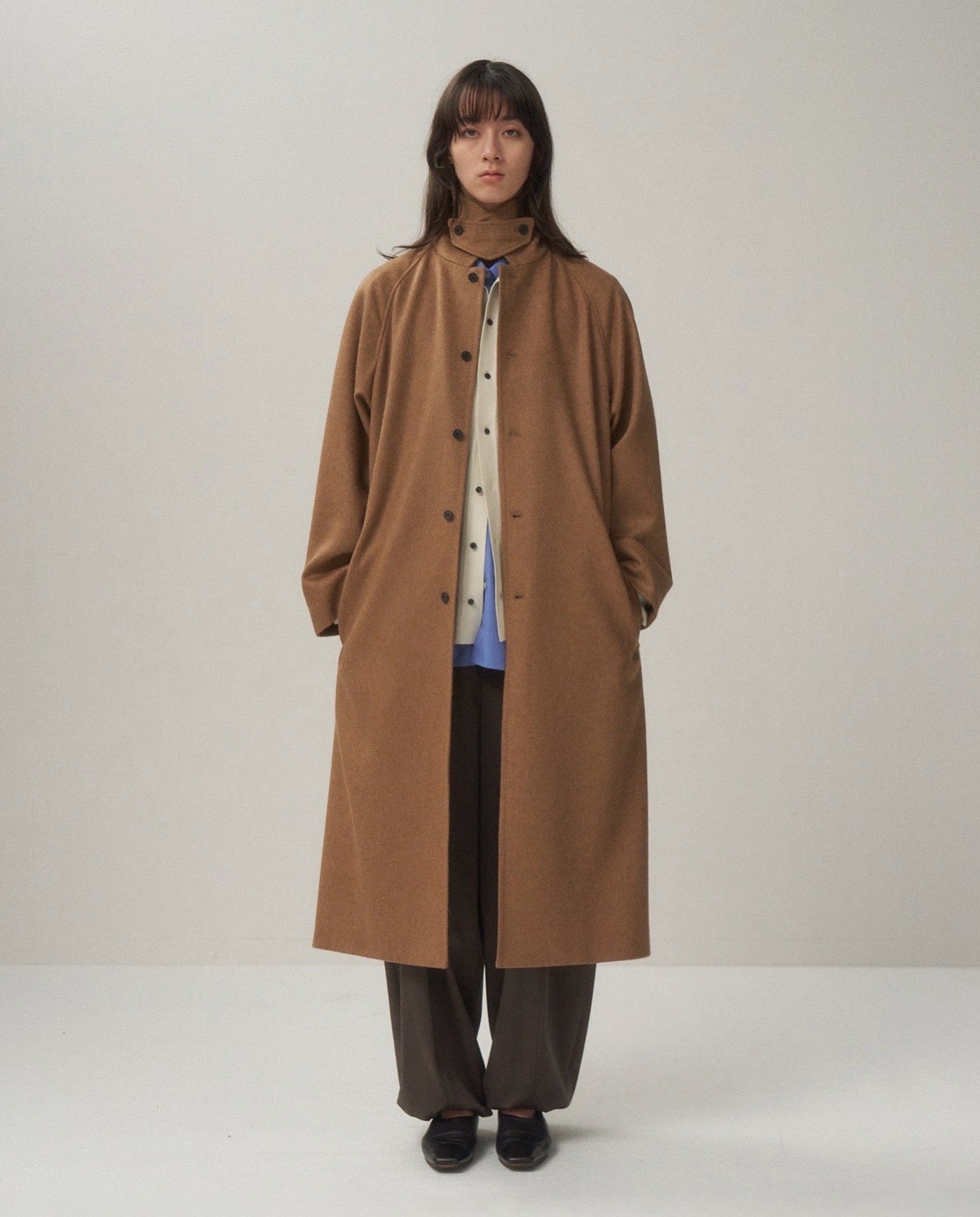 PURE CAMEL BALMACAAN COAT（WOMEN）