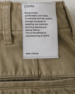 WEAPON CHINO CLOTH PANTS（45KHAKI / STONE WASH）