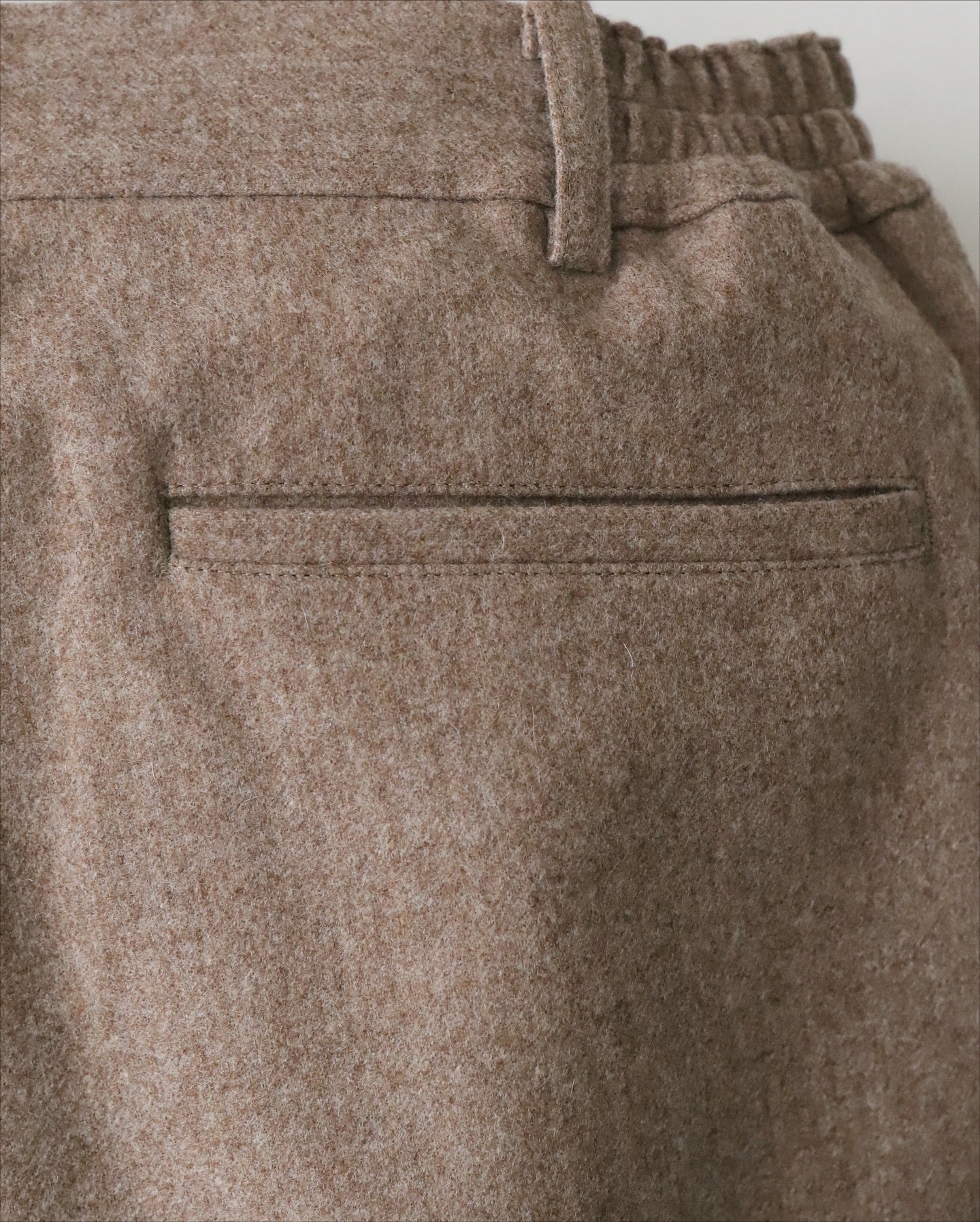 WOOL FLANNEL EASY PANTS