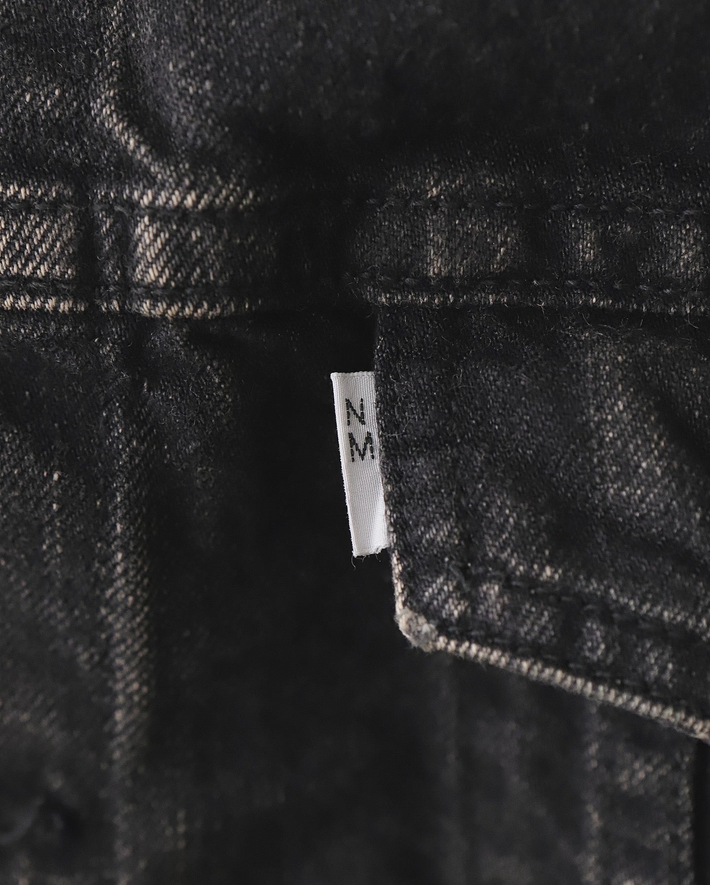 NEW MANUAL BLACK DENIM TRACKER JACKET