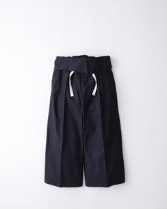 GURKHA PANTS BLACK BACK SATIN ORGANIC