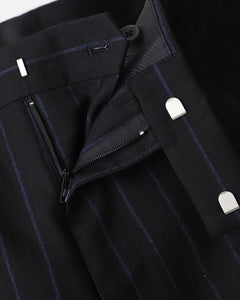 DOUBLE PLEATED SHORT TROUSERS / Dormeuil