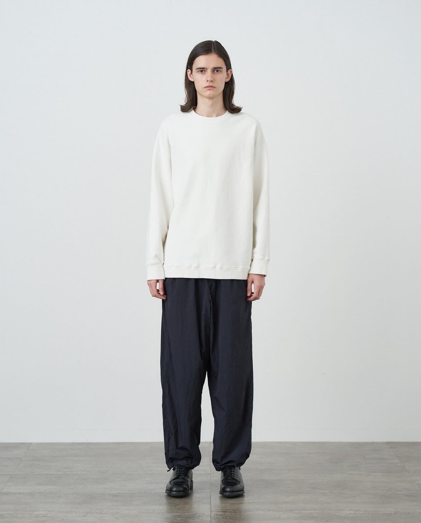 GARMENT DYE URAKE OVERSIZED SWEAT SHIRT