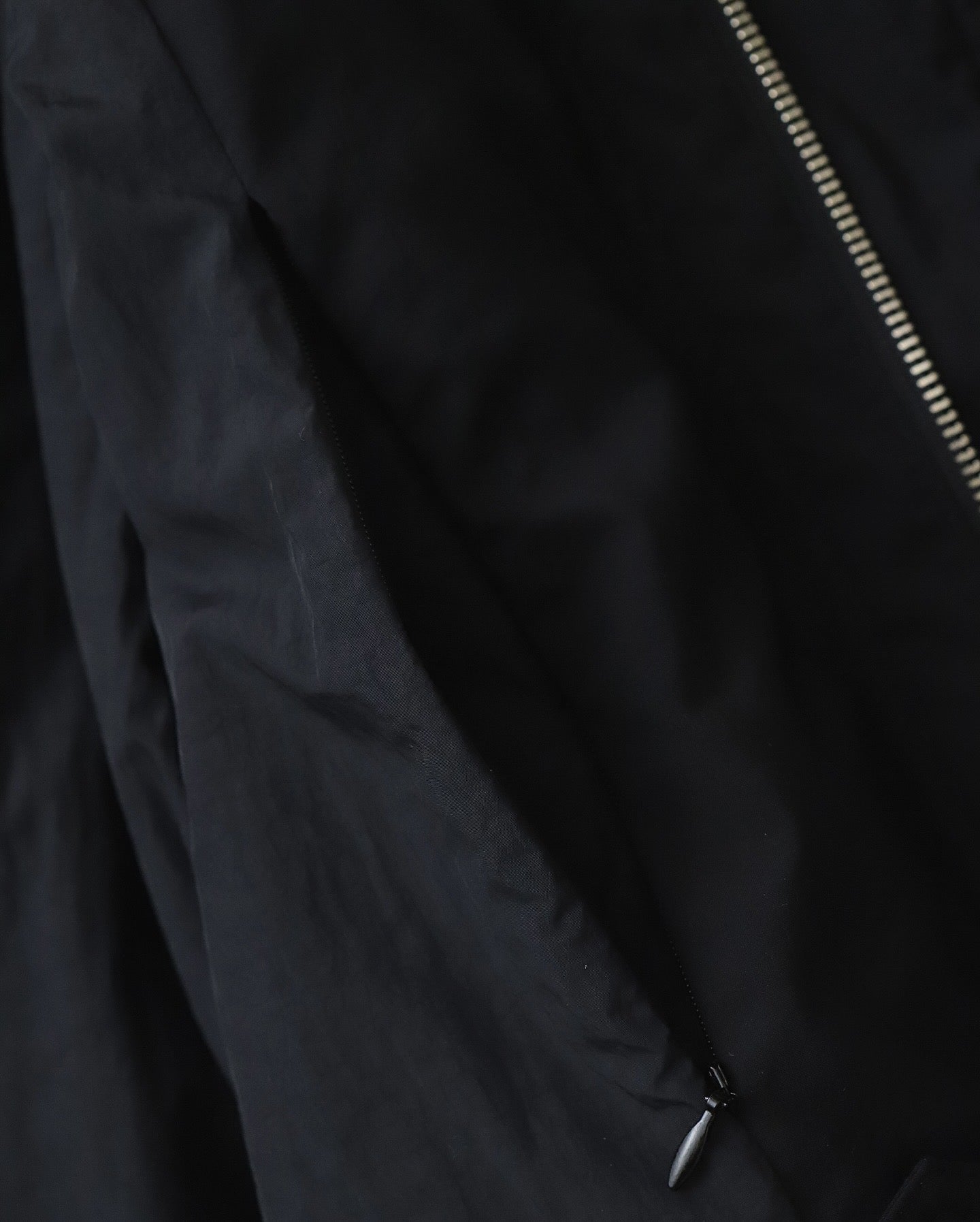 MAT AIRY NYLON WOOL PADDED HARRINGTON JACKET