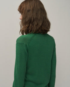RAMIE WOOL RIB | RIB POLO SWEATER（WOMEN）