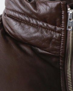 LEATHER DOWN JACKET -A-