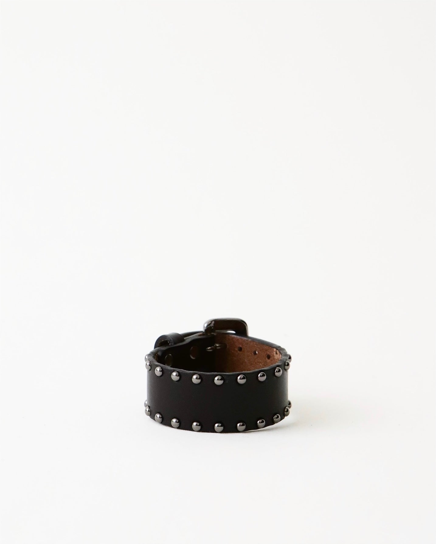 WOLF’S HEAD / STUDS LEATHER WRIST BAND（29mm）