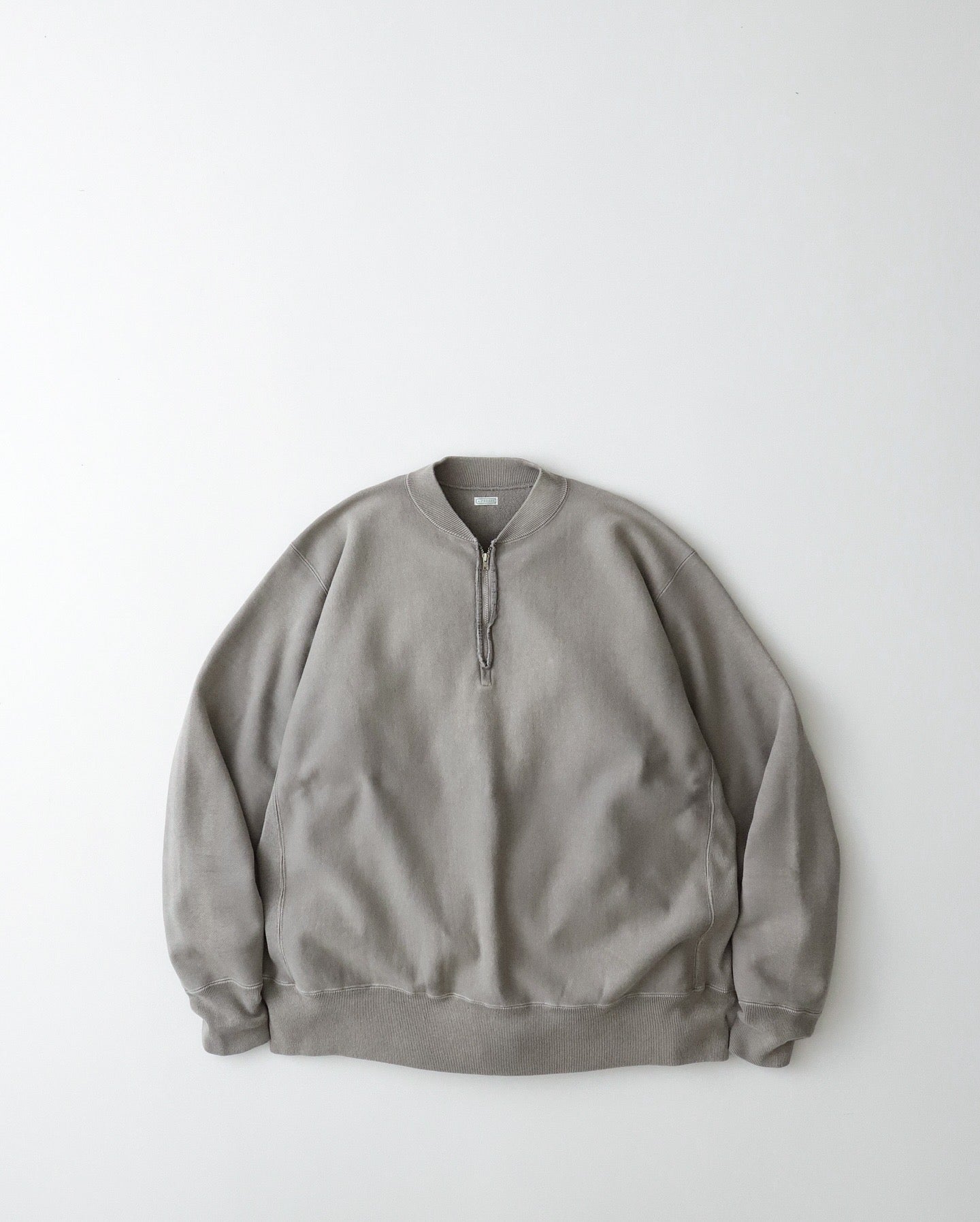 VINTAGE HALF ZIP RIB COLLAR SWEATSHIRT