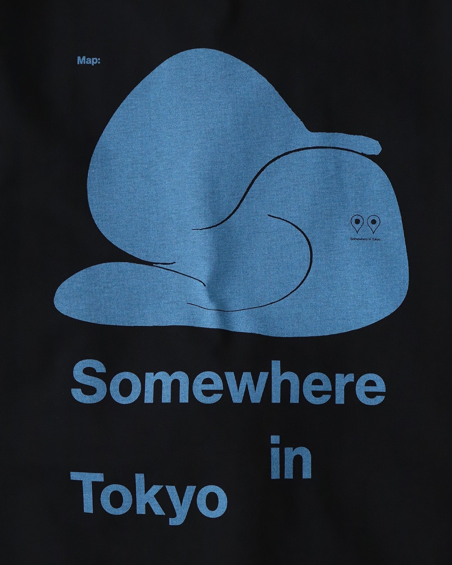 SOMEWHERE MAP TEE / DESIGNED BY KAMIKENE
