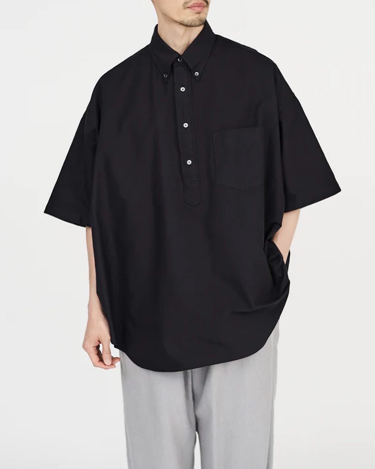 OXFORD OVERSIZED S/S B.D PULLOVER SHIRT