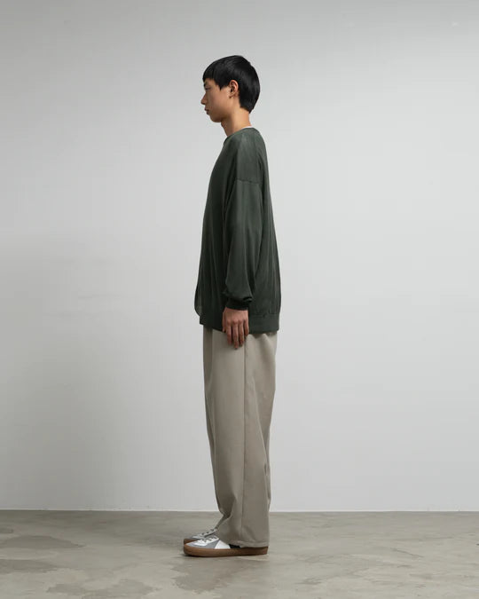 HIGH GAUGE L/S OVERSIZED CREW NECK KNIT