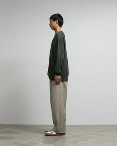 HIGH GAUGE L/S OVERSIZED CREW NECK KNIT