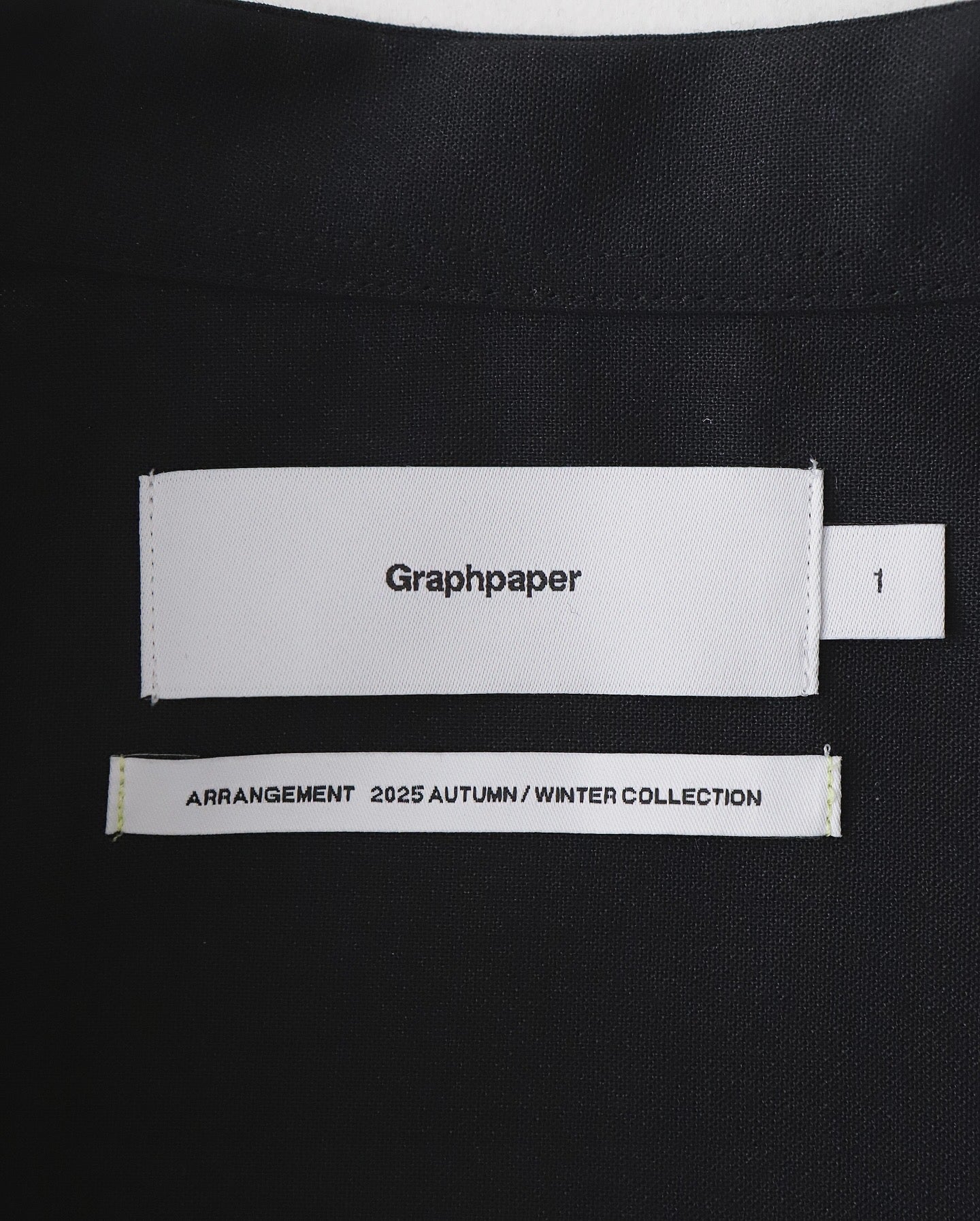 TECHNO WOOL TROPICAL OVERSIZED BAND COLLAR SHIRT