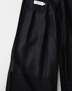 WOOLY COTTON TWILL TWO TUCK WIDE PANTS（WOMEN）