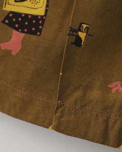SOUVENIR SHIRT LOS ANGELES BROWN