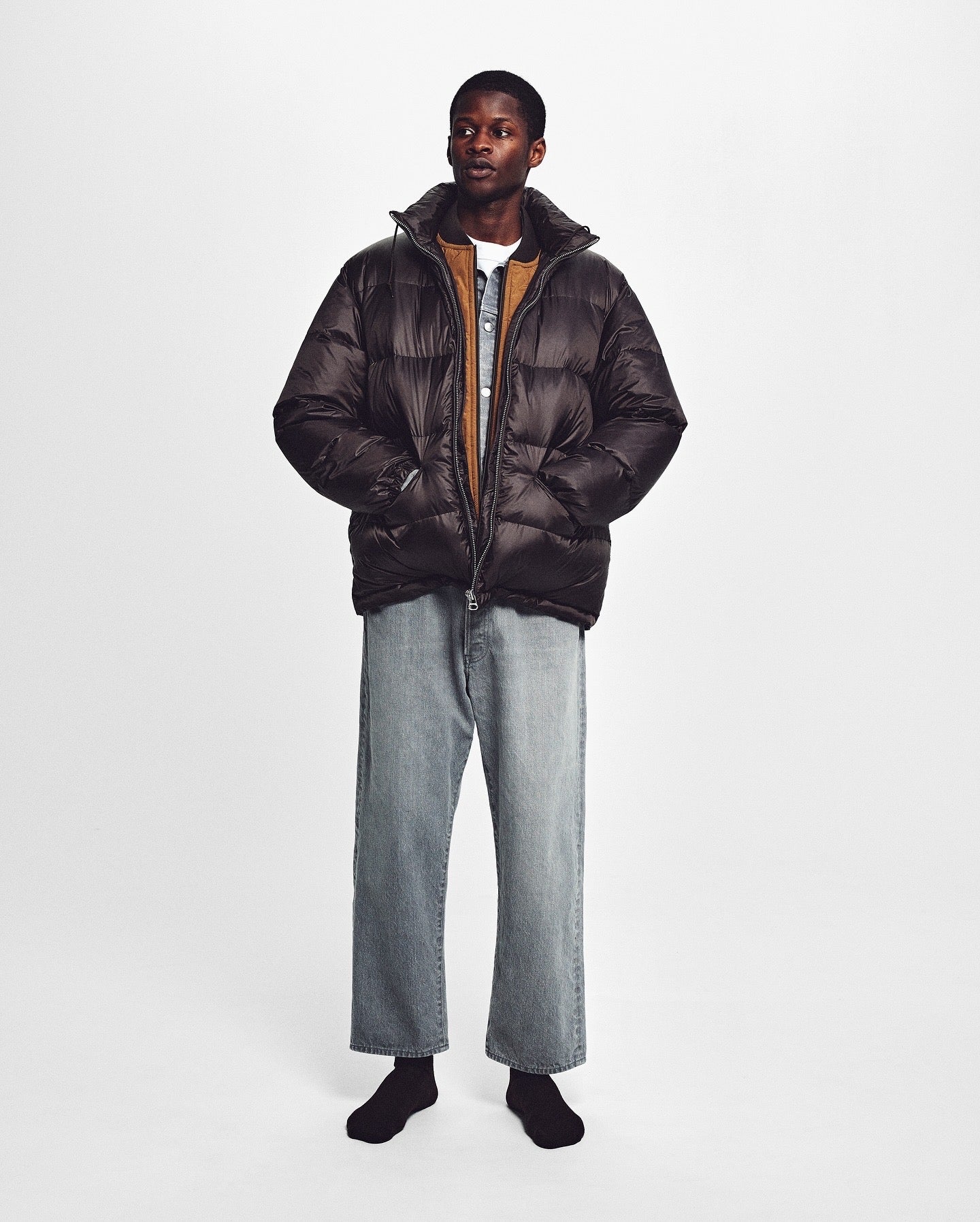 UNLIKELY TIME TRAVEL JEAN WIDE GRAY DENIM