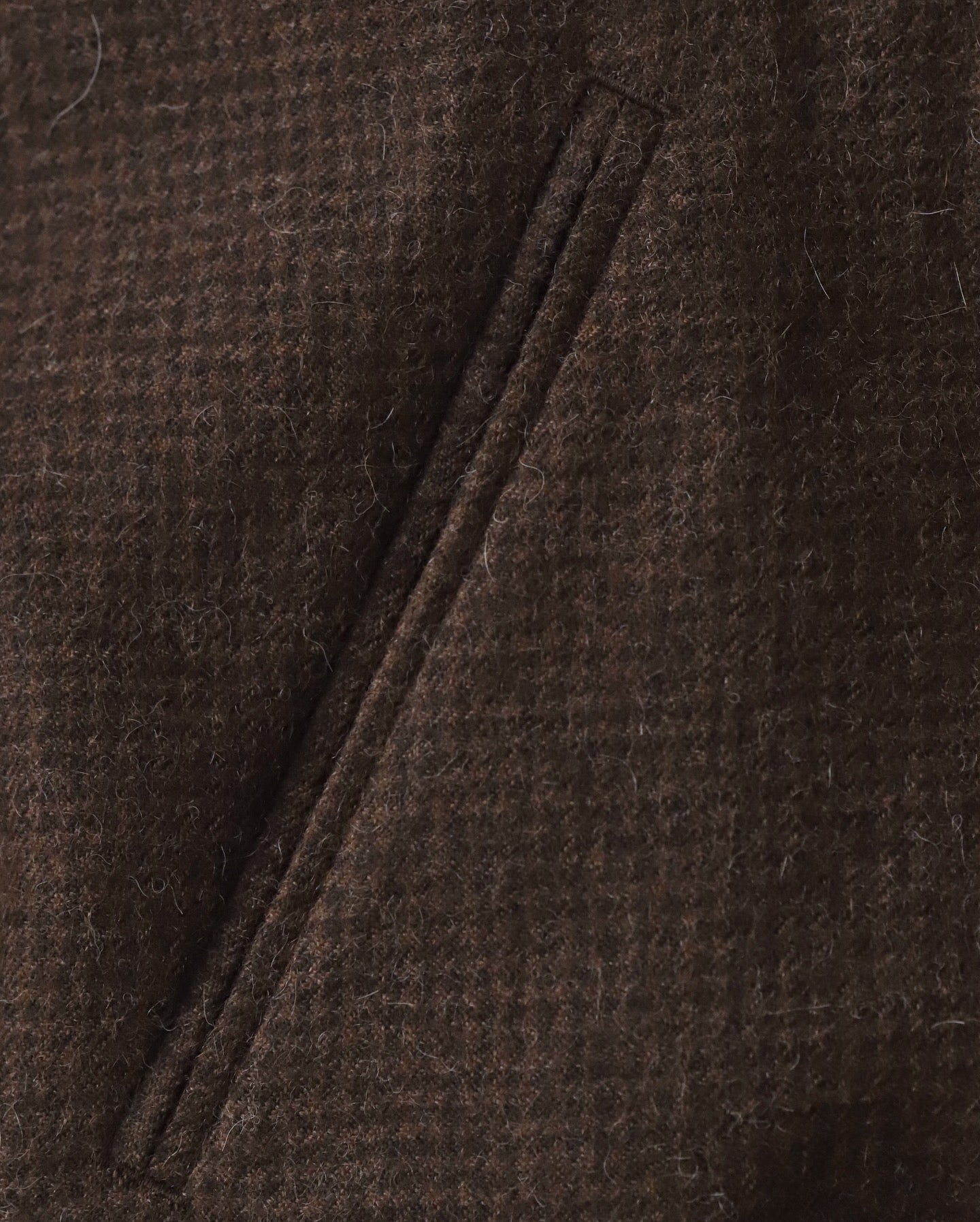 ALPACA HOUND TOOTH HARRINGTON JACKET