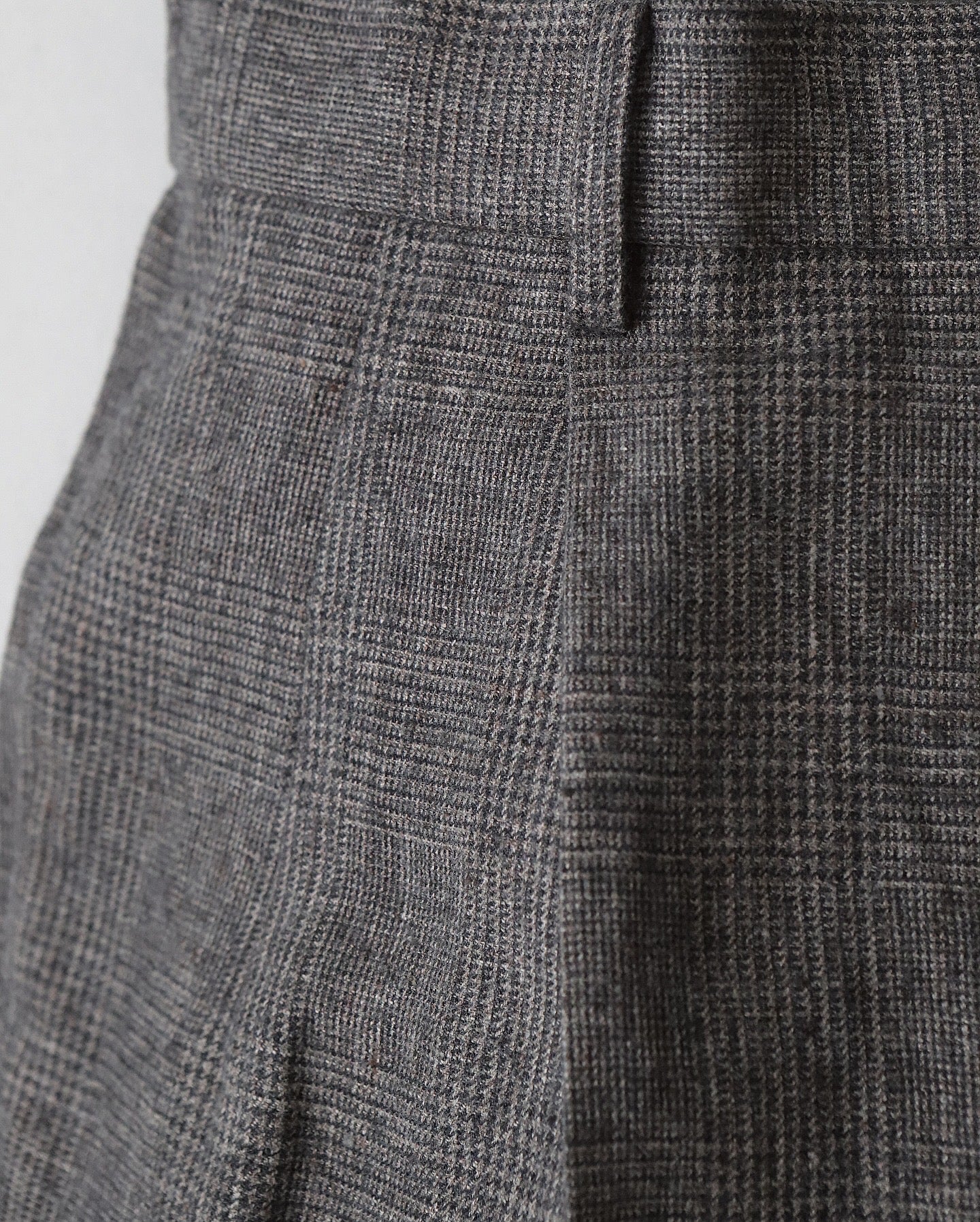 LINEN WOOL TWILL LOOSE FIT PANTS