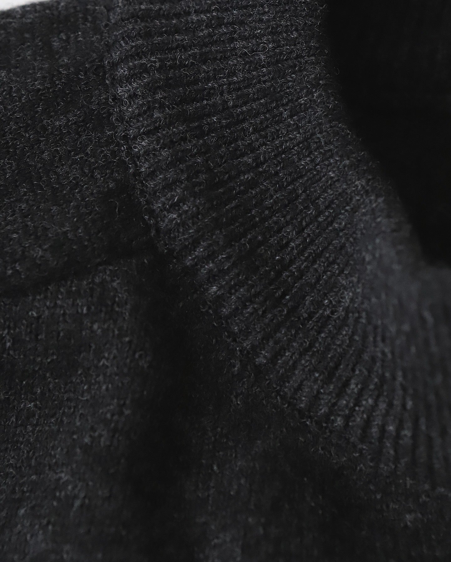 ZIP CREW NECK CARDIGAN｜LAMS WOOL PLAIN KNITTED