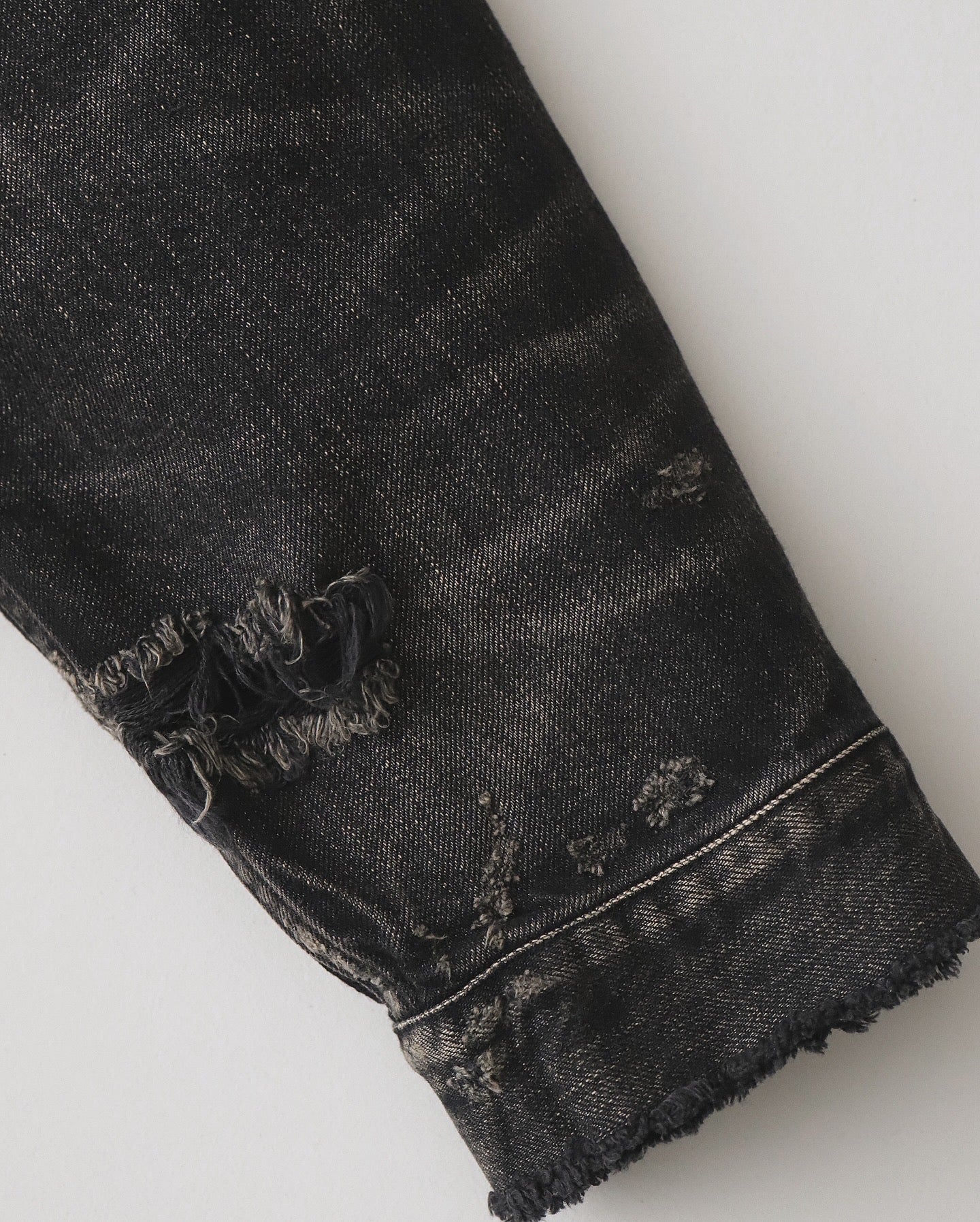 NEW MANUAL BLACK DENIM TRACKER JACKET