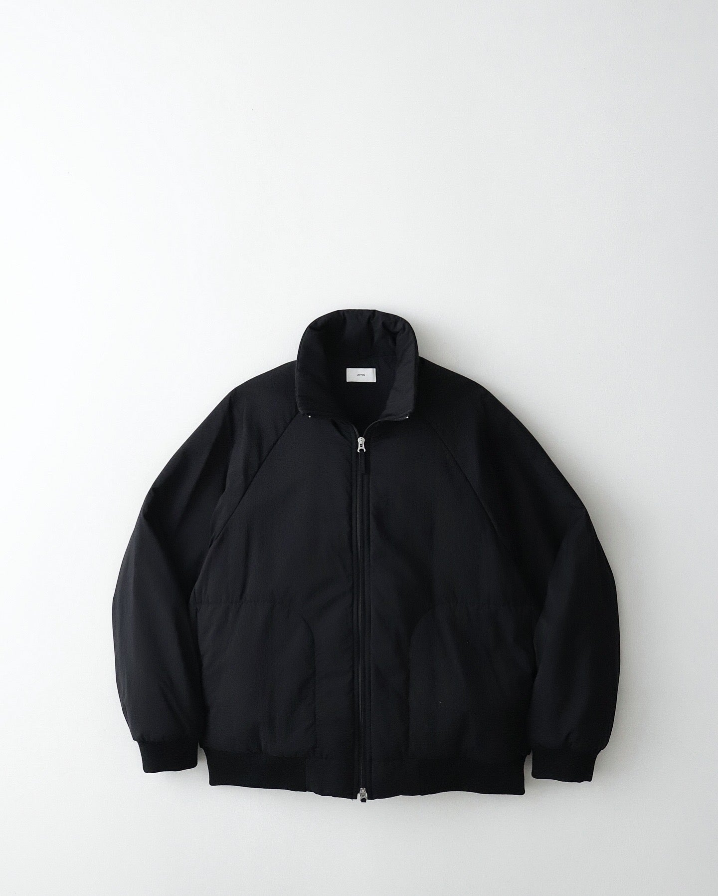 MAT AIRY NYLON WOOL PADDED STAND JACKET