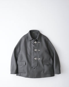 FIREMAN COAT GRAY MELTON