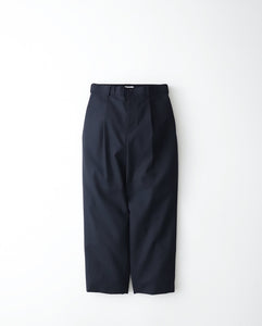 WOOL TROPICAL LOOSE FIT PANTS