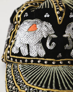 ELEPHANT SEQUIN CAPS JADE