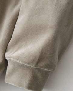 COMPACT VELOUR MOCK NECK