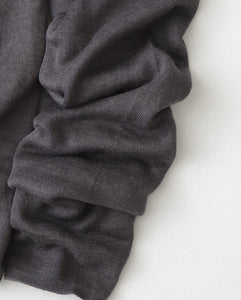 SILK BLENDED CIRCULAR RIB HENRYNECK SWEATER（WOMEN）