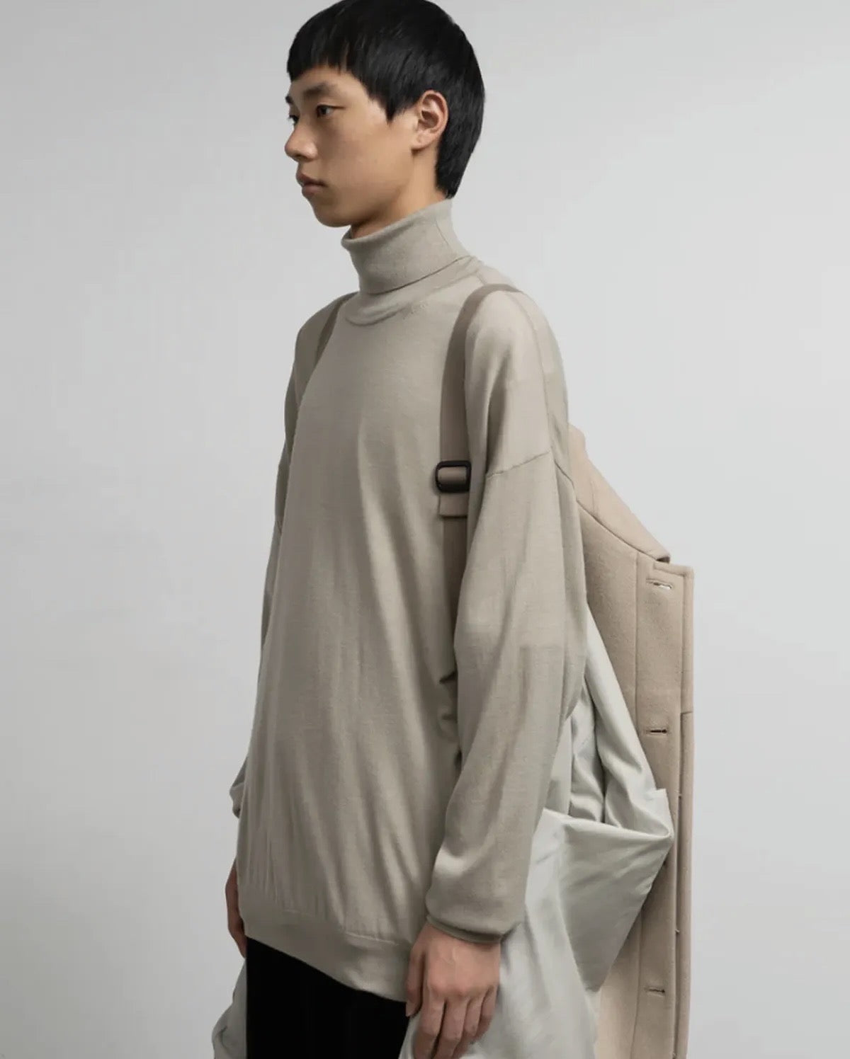 LIGHT MELTON OVERSIZED COAT